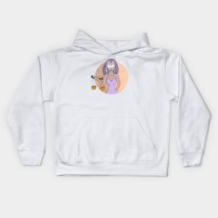 Libra and the Lady of Justice Kids Hoodie